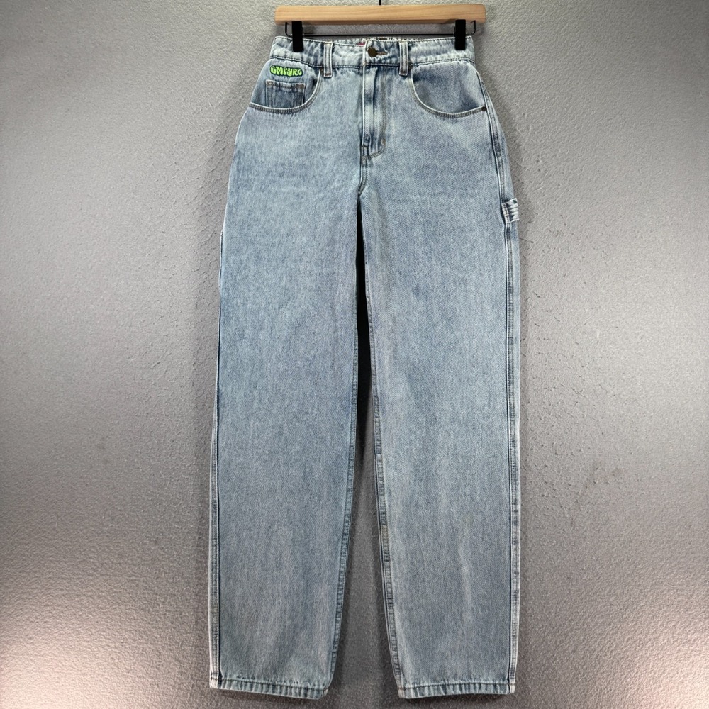 Empyre Tori Carpenter Jeans Womens 0 Blue Lightwash Denim Long Trendy Workwear